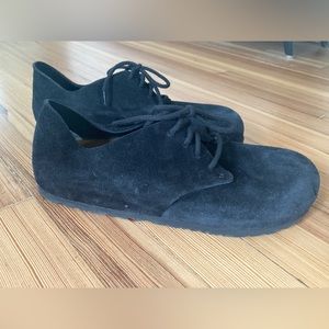 Birkenstock Maine black suede shoes men’s 45 medium/narrow